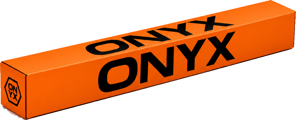 Onyx film ships in a branded Onyx box